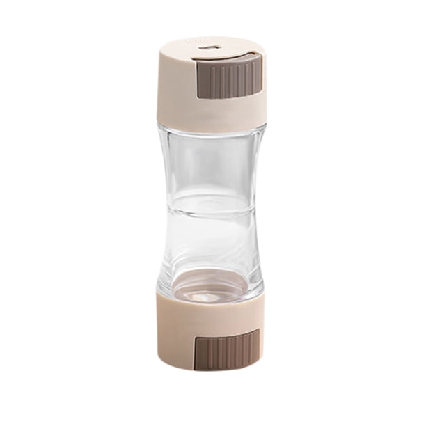 Tarro Dosificador de Condimentos de Doble Cabezal y Doble Capa, Salero de Cocina, Botella para Almacenar Condimentos, Doble Cabezal