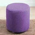 thumbnail image 4 of jifeng Housse de Pouf Rond avec Fond en Tissu Jacquard Lavable en Machine, 4 of 9