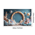 thumbnail image 4 of Decorative Balloons Space Theme Moon Stars Banner for Kids Party Baby Shower Celebration, 4 of 7