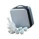 thumbnail image 1 of Juego de sake japonés con calentador, juego de sake chino de regalo, botella de sake, bebida de sake clásica, juego de calentador de vino de cerámica blanco, 1 of 9