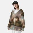 thumbnail image 5 of Kll Three Horses Oil Painting Print Men'S Women’s Upf 50+ Sun Protection Outdoor Hoodie Jacket Long Sleeve Fishing Hiking Performance Shirt- Small, 5 of 8