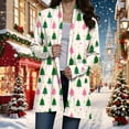 thumbnail image 5 of Jkety Holiday Cardigans for Women Womens Christmas Ugly Cardigan Casual Funny Reindeer Button Knit Open Front Cute Sweater for Holiday Party Beige,3XL, 5 of 7