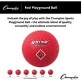 thumbnail image 4 of Champion Sports 5" Playground Ball, Red, 4 of 5