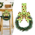 thumbnail image 2 of Gnwei Christmas Kitchen Cabinet Wreath Boxwood Garland with Ribbon Greenery Garland Hanging Wreaths for Cabinet Wall Window Door Fireplace Party Farmhouse Decor, 2 of 9