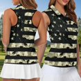 thumbnail image 4 of HUIACONG Camo Matching Shirts for Couples Mens Golf Shirt for Women Quick Dry Breathable Quarter Zip Sleeveless Golf Tops for Women Lightweight Moisture Wicking Tennis Top Woman S, 4 of 7