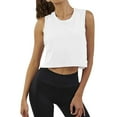 thumbnail image 1 of Femmes Mignon Sport Crop Tops Entraînement Réservoir Recadrée Chemises Vêtements de Sport de Gym, 1 of 4