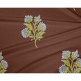 thumbnail image 4 of oneOone Polyester Lycra Seal Brown Fabric Leaves & Flower Floral Fabric For Sewing Printed Craft Fabric By The Yard 56 Inch Wide, 4 of 4