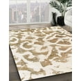 thumbnail image 3 of Ahgly Company Machine Washable Indoor Round Abstract Gold Area Rugs, 7' Round, 3 of 7