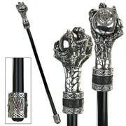 Walking Canes The Dragons Grasp Gothic Throne Collection by Xoticbrands - Veronese Size (Medium)