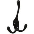 thumbnail image 2 of Triple Robe Hook, 3-15/16" High, Multiple Projections, Satin Nickel by Stone Harbor Hardware, 2 of 2