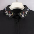 thumbnail image 5 of Odeerbi Chiffon Fake Collar for Women False Collar Solid Color Detachable Collar Blouse Half Shirts Faux False Collar Black, 5 of 6