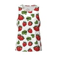 thumbnail image 4 of Easygdp Hand Drawn Strawberry Men's Tank Top, Sleeveless Muscle T Shirts, Breathable, Quick-Dry, Loose for Gym, Running, Fitness - XX-Large, 4 of 9