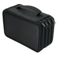 thumbnail image 1 of 72 Slots Pencil Holder Organizer 4-layer Colored Pencil Case Students Pen Pouch Bag Stationary Box with Zipper for Art School Office Travel (Black), 1 of 5