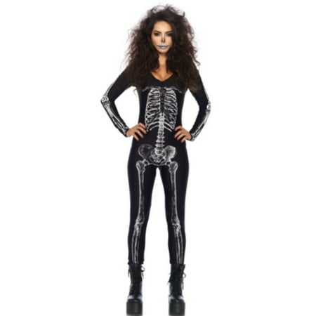 Leg Avenue Adult X-Ray Skeleton Catsuit Costume