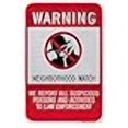 thumbnail image 2 of Neighborhood Watch Warning Sign | for Parking Lots, Private Property or Roadways | Weather Resistant | Aluminum & Reflective Materials | 12” x 18” | Crime Prevention, 2 of 4