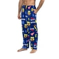 thumbnail image 3 of Nickelodeon SpongeBob Men's Microfleece Pajama Pants Performance Stretch SpongeBob Pajamas for Adults, M, 3 of 5
