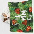 thumbnail image 6 of Disketp Palm Leaves And Tropical Flowers Dog Blanket/Bed Cover for Dogs and Cats,Puppy Essentials-Small, 6 of 8