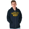 thumbnail image 5 of Mathlete Pi Math Student Teacher Zip Up Hoodie Men's Women's Brisco Brands M, 5 of 6