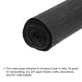 thumbnail image 3 of Unique Bargains Crepe Paper Roll 8.2ft Long 10 Inch Wide for Wedding Ceremony Various Large Festivals Decoration,Black, 3 of 6