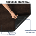 thumbnail image 6 of OVYEOFR Commercial Carpet Runner, 3' x 10' Commercial Rug with Rubber Backing, Heavy Duty Low Profile Indoor Outdoor Floor Mat for Entrance, Hallway, Kitchen, Garage, Brown, 6 of 11