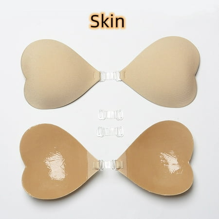 

Waterproof Heart Shape Silicone Bra Patch Bra Front Buckle Push Up Invisible Bra