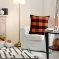 thumbnail image 5 of PEONAVET Pillow Covers New Halloween Holiday Throw Pillow Cover Solid Colour Plaid Without Core Striped Cushion Cover Christmas Gifts, 5 of 6