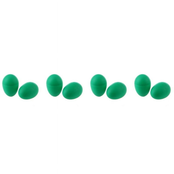 20 Plastic Green Egg Maraca Rattles Shaker Percussion Kid Musical Toy,20 x Egg maracas,green
