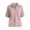 Pink, variant on CBASIHI Womens Striped Waffle Knit T Shirts- Collared Loose Fit Summer Casual Trendy Short Sleeve Polo Shirts Brown Size S-2XL