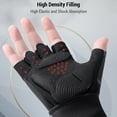 thumbnail image 4 of Breathable Fingerless Workout Gloves with Full Palm Protection for Weightlifting, 4 of 8
