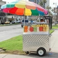 thumbnail image 3 of 44'' Commercial Street Vendor Carro De Fruta Fruit Cart Concession Stand Street Fruit Cart, 3 of 22