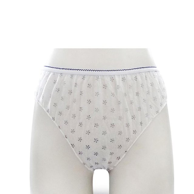 7 piezas de bragas desechables para mujer, ropa interior de papel para mujer de viaje envuelta