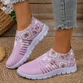 thumbnail image 2 of Women's Mesh Flats Shoes Breathable Slip on Shoes Casual Colorful Flats Comfortable Sport Walking Shoes, 2 of 8
