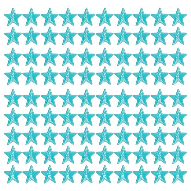 Kearding 100 Uds. Pegatinas de estrellas coloridas pegatinas de pared que brillan pegatinas de pared de estrellas de plástico parche calcomanía Kits de decoración para fiestas Azul 3.8 CM 70 piezas Kearding HA004699-07