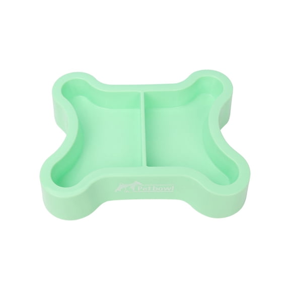 Qholemyo Double Pet Bowl Feeding Bowl Non Spill Pet Food Bowl Food Water Tableware For Dogs And Cats