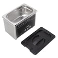 thumbnail image 4 of LLC 40KHz 800ml Ultrasonic Cleaner Large Capacity Portable Low Noise Ultrasonic Cleaning Machine for Glass Jewelry US Plug 110V, 4 of 9