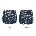 thumbnail image 3 of Easygdp Cherry Blossoms on Navy Background for Women's Athletic Shorts - High-Waist, Quick-Dry Workout Shorts with Pockets, Ideal for Running, Yoga, and Training-Small, 3 of 7