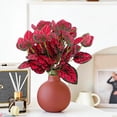 thumbnail image 4 of AYktou 2 Pcs Artificial Plants Leaves Greenery Plants, 13.8 Inch Sprawling Plants Leaves Gradient Color Texture Faux Plants Bouquet Fillers for Vase Floral Arrangement Table Centerpiece Home Decor, 4 of 6