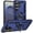 Blue, variant on Poweltek for Samsung Galaxy S26 Ultra with Rotated Adjustable Ring Kickstand Case, Shockproof Heavy Duty Protection Anti-Fingerprint Support Magnet Car Mount Cover, Silver