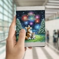 thumbnail image 4 of Happy New Year Corgi Family Cheer Winter Midnight Firework Travel Passport Wallet Welsh Corgi Dog Lover Gifts Idea PU Leather Passport Holder Cover - 02025, 4 of 5