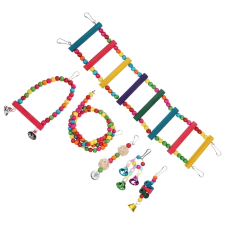 GAXIRE 1 Set Parrot Cage Accessories Climbing Ladder Chewable for Birds