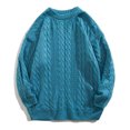 thumbnail image 2 of Vedolay Winter Sweaters for Men 2023 Long Sleeve Pullover Sweaters Winter Warm Tops Blue,L, 2 of 4