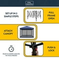 thumbnail image 4 of KAMPKEEPER 10x10 Pop Up Canopy Tent with Netting, Portable Outdoor Sun Shade, Navy Blue, 4 of 6
