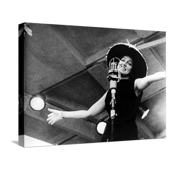 Art.com Jazz on a Summer's Day, Anita O'Day, 1960 Stretched Canvas Print Wall Art, 24" x 18"