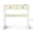White- X Shaped Gold Legs, variant on Manora Mid Century Computer Desk with USB Ports & Power Outlet, Modern Study Table with Drawers,White