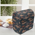 thumbnail image 3 of Marine Stand Mixer Cover, Image of Submarines and Zeppelins in Continuous Nostalgic Pattern Nautical, Kitchen Appliance Organizer Bag Cover with Pockets, 5 Quarts, Salmon and Dark Blue, by Ambesonne, 3 of 4