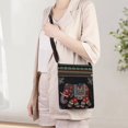 thumbnail image 3 of Hfppkn Red Elephant Embroidered Boho Hobo Crossbody Bag, Vintage Ethnic Shoulder Purse for Women Travel Use 20x23x4cm, 3 of 7