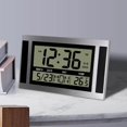 thumbnail image 1 of serony Digital Alarm Clock NightStand Timmer Room Digital Temperature Counter Down Alarm Clock 12/24H Timing Wall Clocks Silver Black, 1 of 9