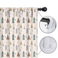 thumbnail image 4 of Blackout Kids Curtains,Beige Christmas Tree Pattern Childrens Insulated Curtains Set Of 2,Bedroom Essentials,Toddler Room Decor 42"x54", 4 of 5
