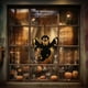 thumbnail image 4 of pstuiky Luces LED de Halloween con pilas decoración de Halloween letrero colgante para puerta para interior y exterior jardín y patio., 4 of 6