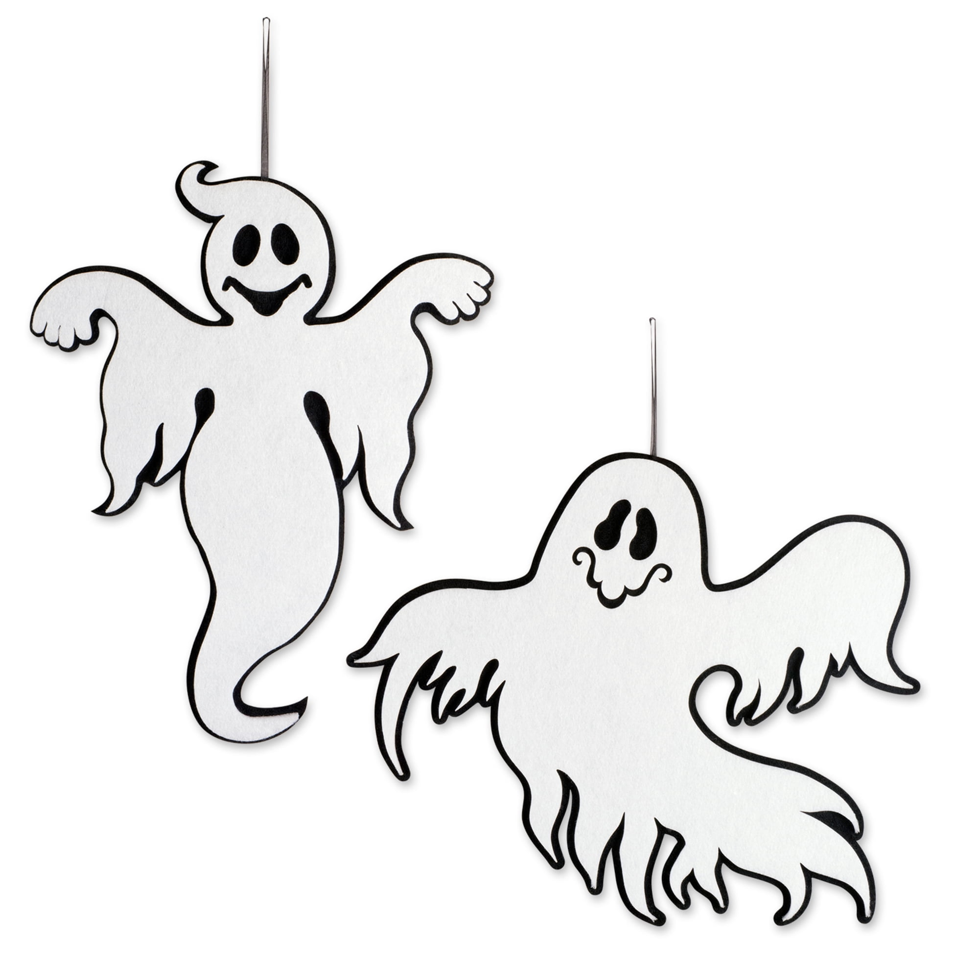 Photo 1 of DII Indoor and Outdoor Reversible Foam Halloween Hanging Door Decorations and Wall Signs, For Home, School, Office, Party Decorations, Set of 2 - Ghost